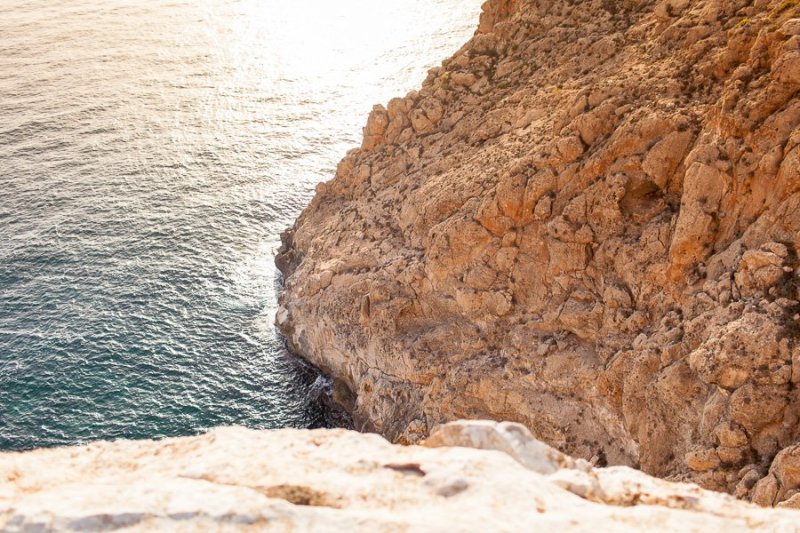 Sunset on Formentera Cliffs