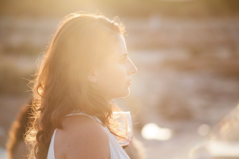 Sunset light portrait