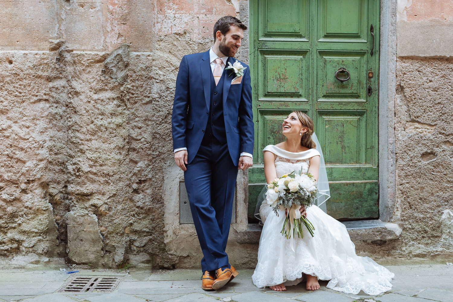 Spouses Italian Riviera Ligurian Coast Luca Vieri Wedding Photography