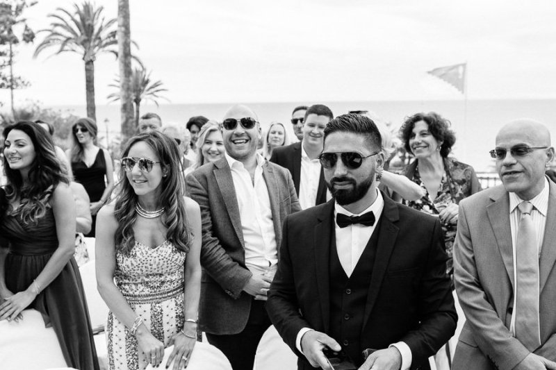 Wedding guests Sanremo