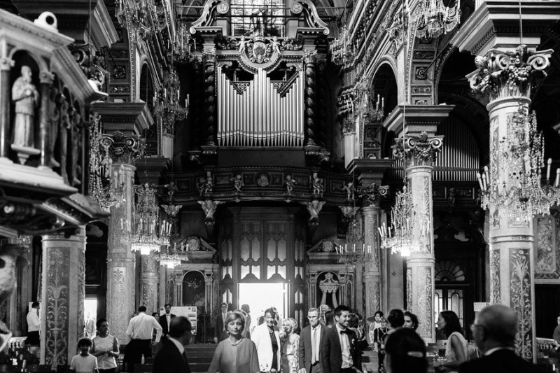 Santa Margherita Ligure Main Church Interior wedding