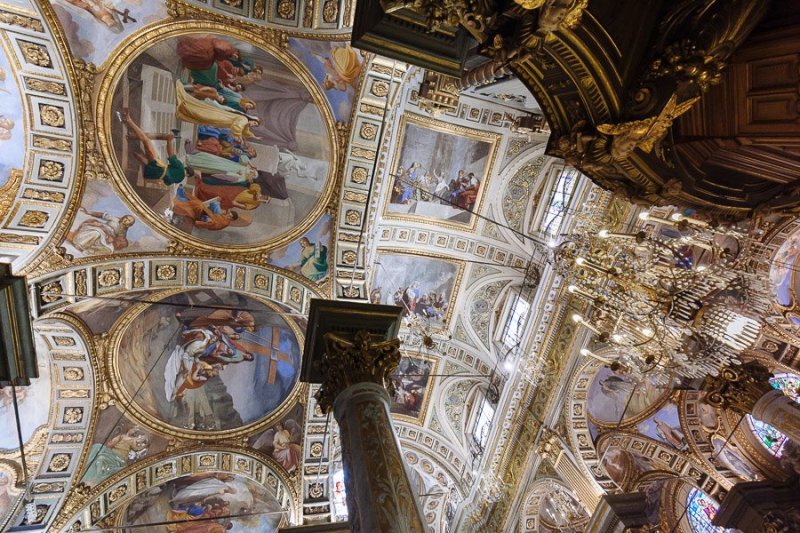 Santa Margherita Ligure Main Church Interior detail