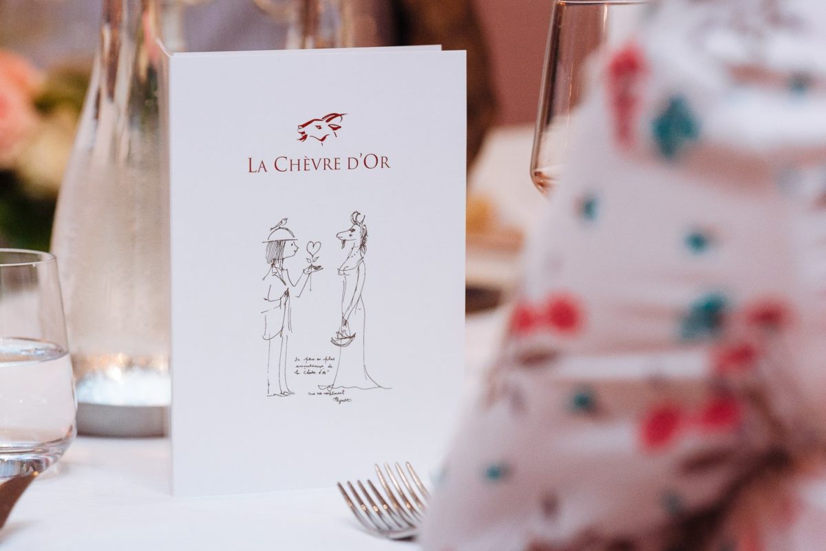 Wedding Menu de La Chèvre d'Or Eze Village Luca Vieri Photographer