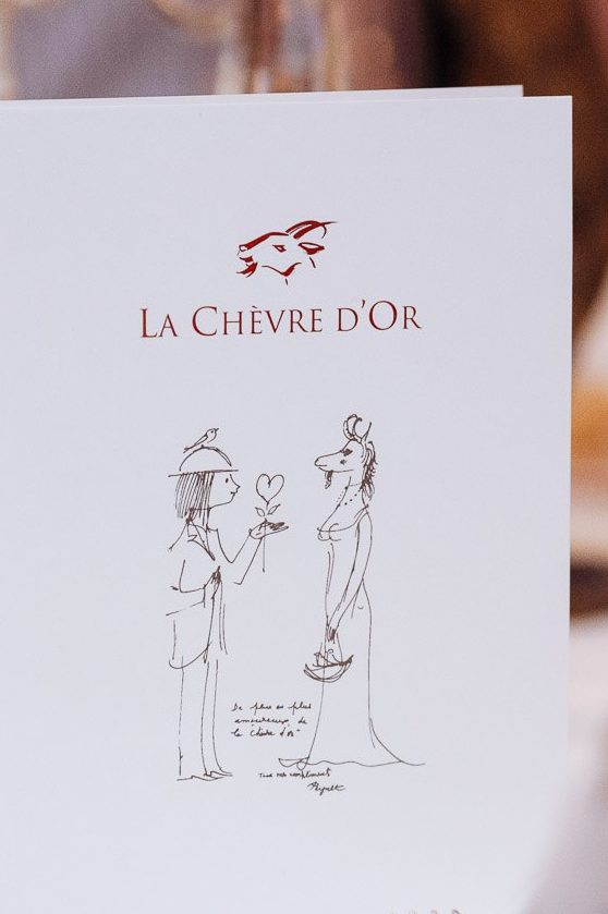 Wedding Menu de La Chèvre d'Or Eze Village Luca Vieri Photographer