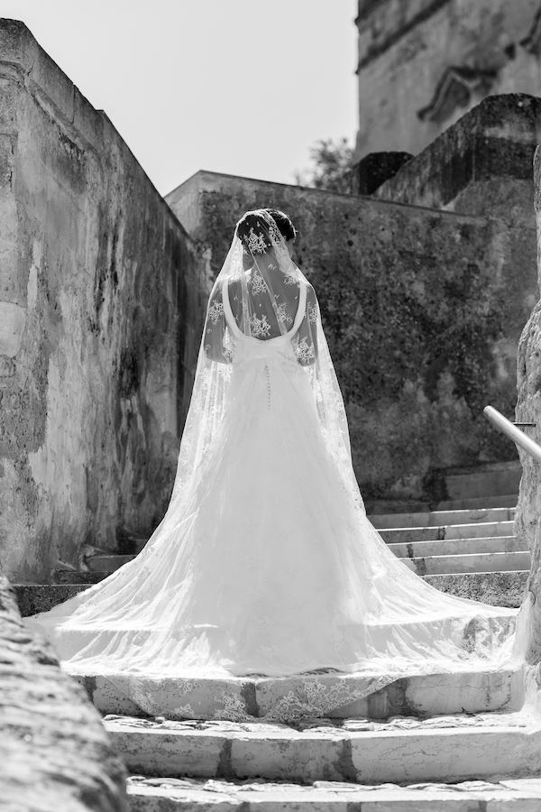 Bride Veil Sassi di Matera Italy Luca Vieri Wedding Photographer