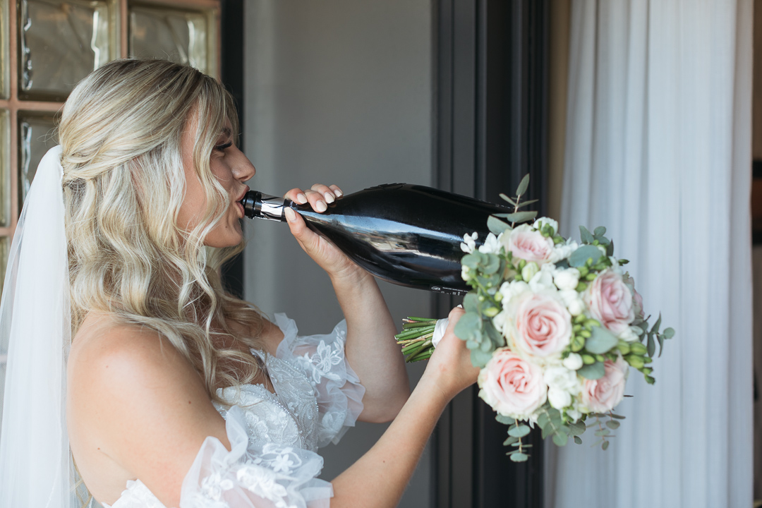 Bride Champagne Wedding Stresa Lake Maggiore Luca Vieri Photographer