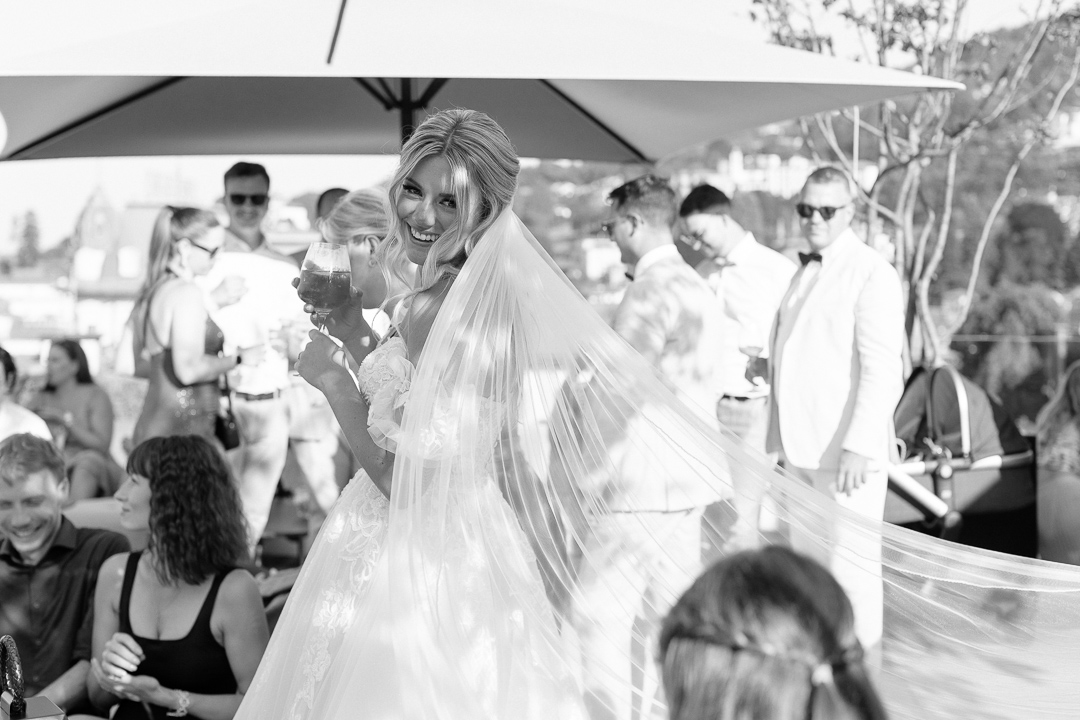 Bride veil Wedding Stresa Lake Maggiore Luca Vieri Photographer