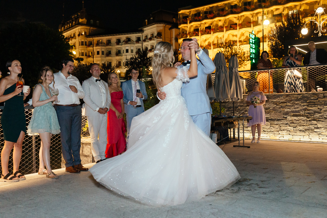First dance Wedding Stresa Lake Maggiore Luca Vieri Photographer