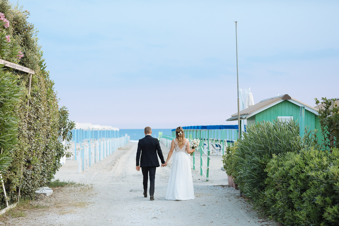 Ritratti Sposi Spiaggia Forte dei Marmi Luca Vieri fotografo Matrimonio Versilia