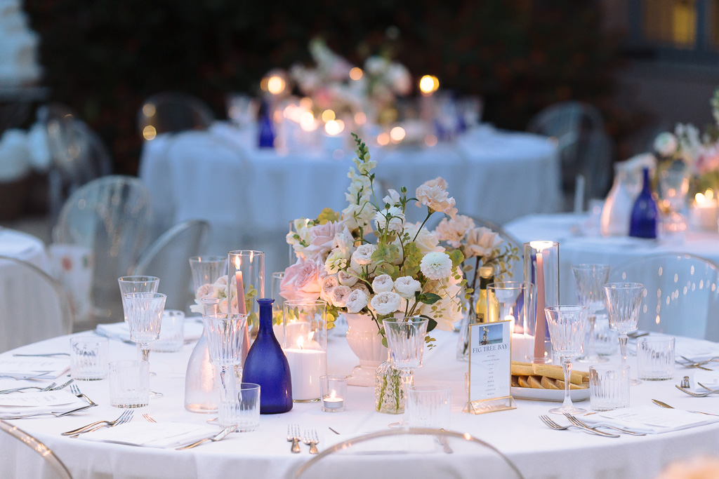 Mise en place Villa Nobel Sanremo Luca Vieri fotografo matrimonio