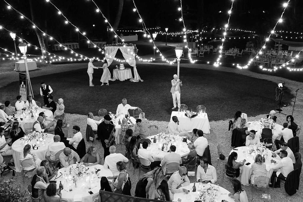 Wedding dinner at Villa Nobel Sanremo Luca Vieri Photographer