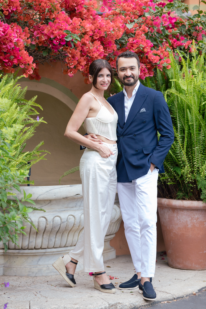 View of the coastline and cove in Portofino, Liguria